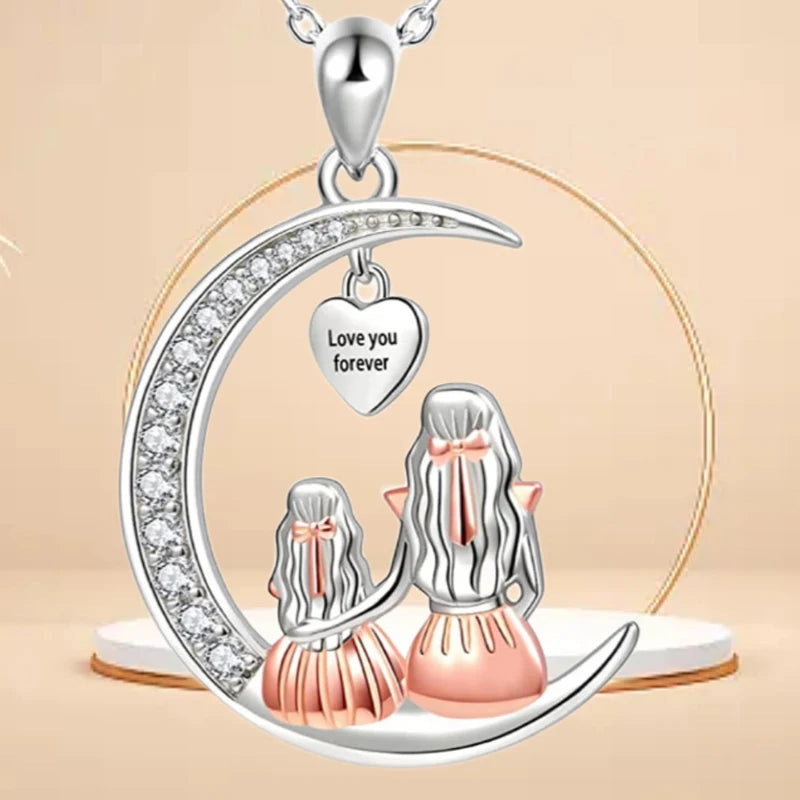 👉 Mother & Daughter Love Necklace ❤️ | Perfect Gift for Mom – Mother's Day Special