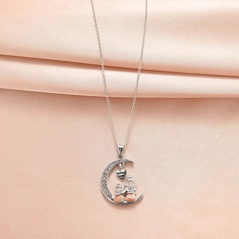👉 Mother & Daughter Love Necklace ❤️ | Perfect Gift for Mom – Mother's Day Special