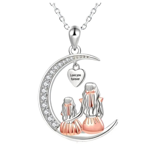 👉 Mother & Daughter Love Necklace ❤️ | Perfect Gift for Mom – Mother's Day Special