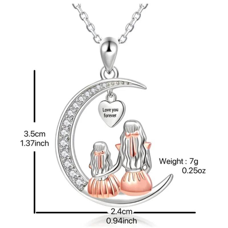 👉 Mother & Daughter Love Necklace ❤️ | Perfect Gift for Mom – Mother's Day Special