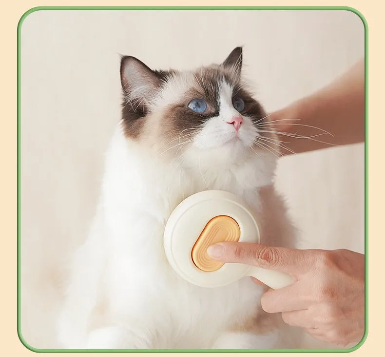 Self-Cleaning Pet Hair Remover Brush for Dogs & Cats